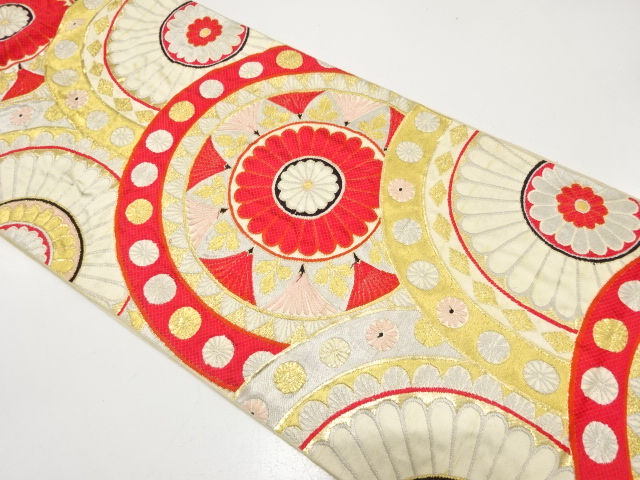 アンティーク　華紋織り出し袋帯（材料）